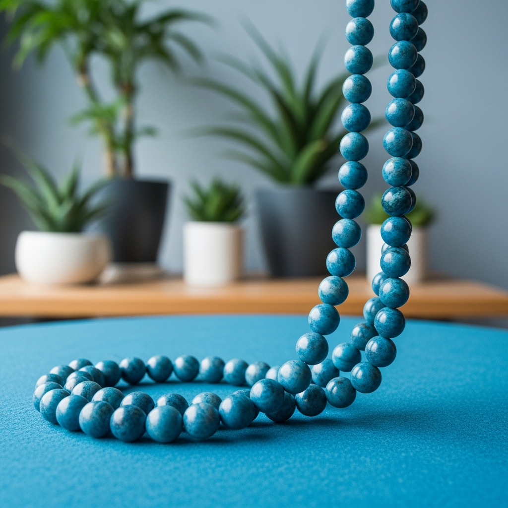 Natural Wood Meditation Beads - Hand-Knotted