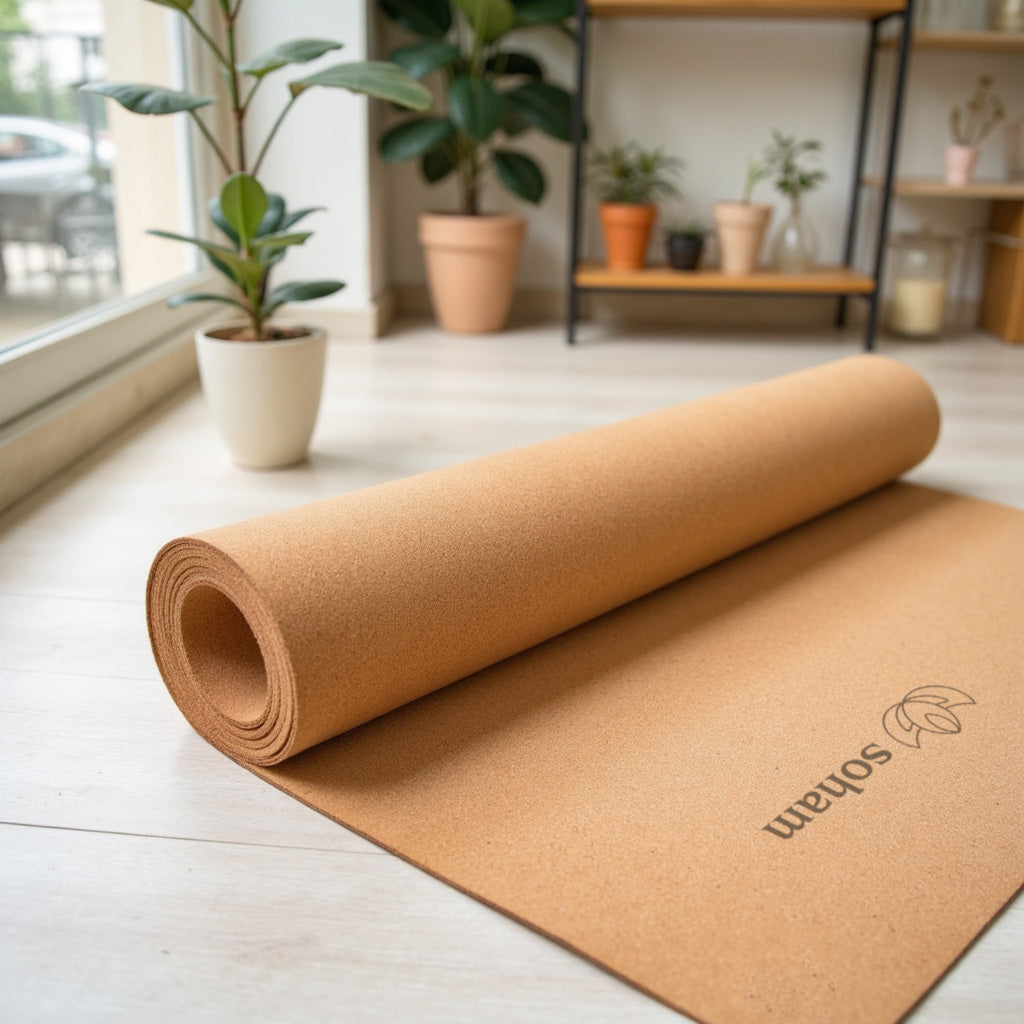 Natural Cork Yoga Mat - Eco-Friendly 5mm