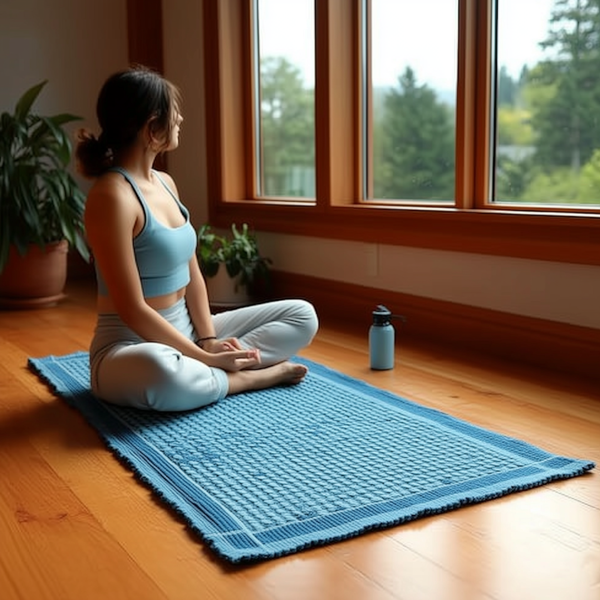 Organic Cotton Yoga Mat - Breathable 6mm