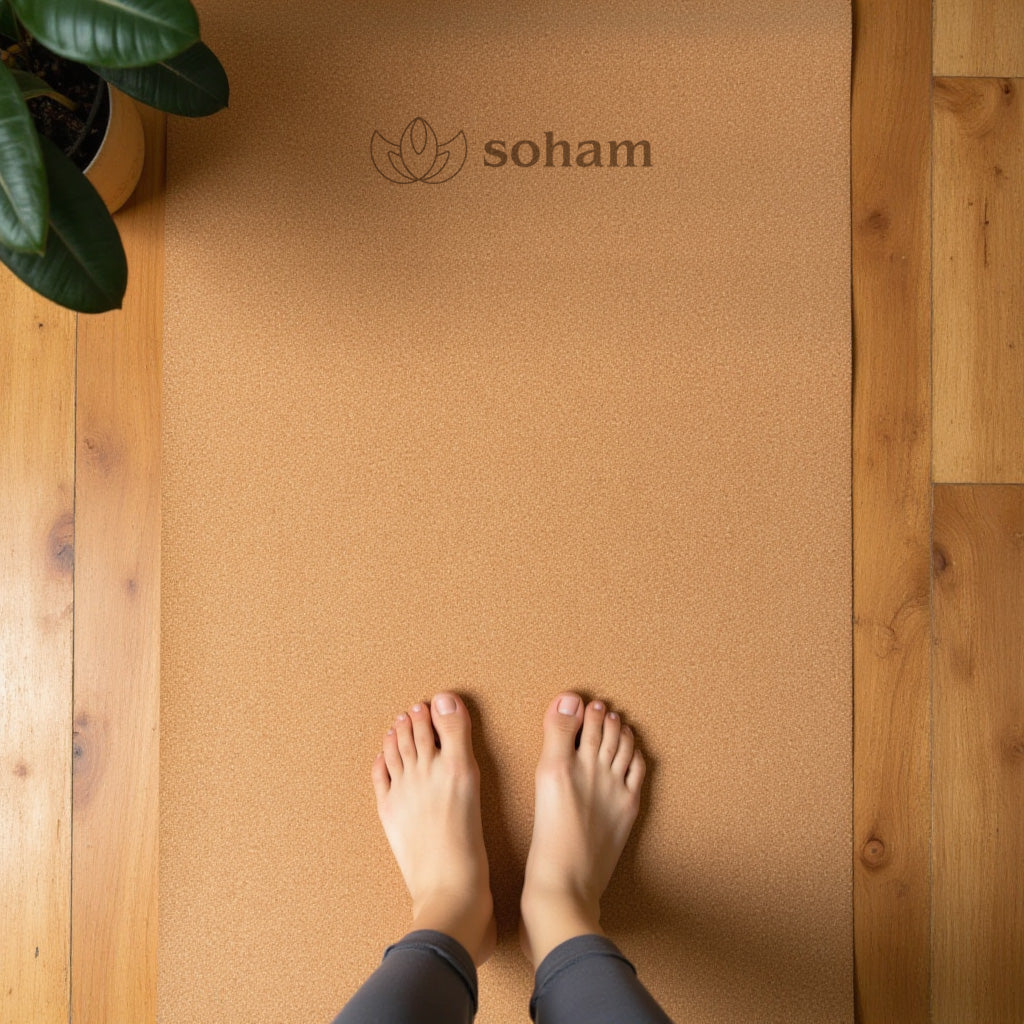 Natural Cork Yoga Mat - Eco-Friendly 5mm